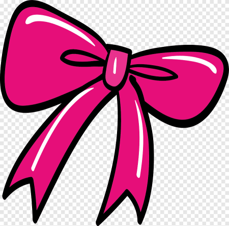Розовый бант