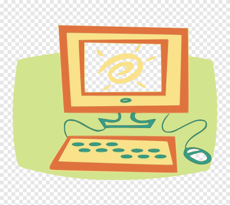 Компьютер мультяшный