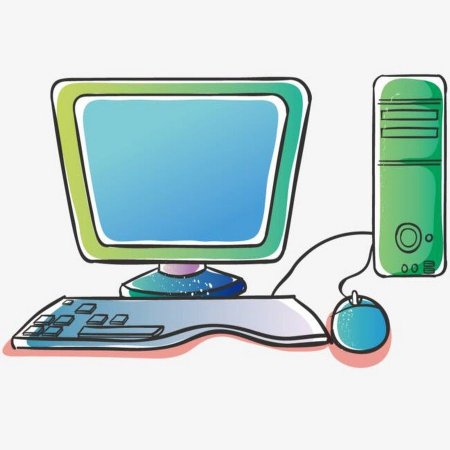 Компьютер мультяшный