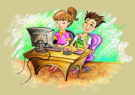 Компьютер картинка для детей