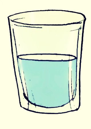 Стакан воды для срисовки