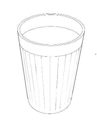 Стакан воды рисунок