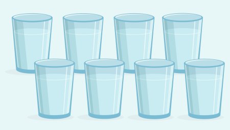 Стакан воды нарисованный