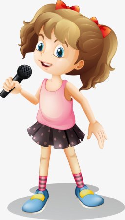 Пение на прозрачном фоне