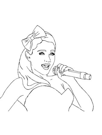 Певица рисунок