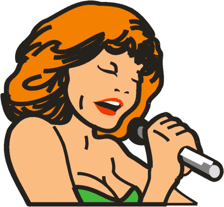 Певица раскраска для детей