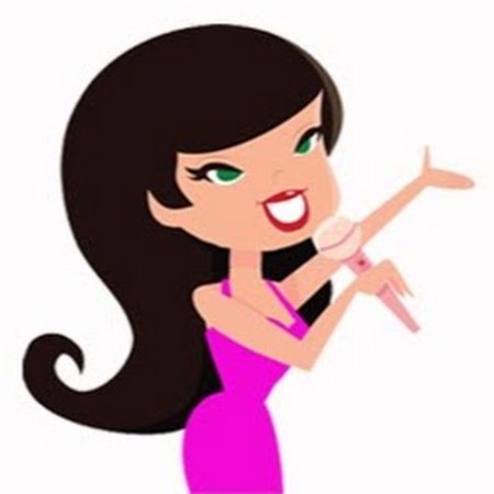 Девушка поет на сцене рисунок