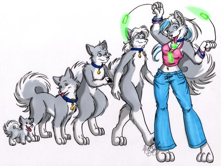 Волки в виде людей