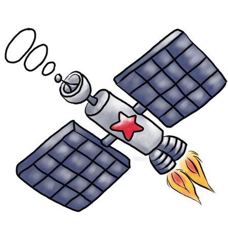 Спутник рисунок