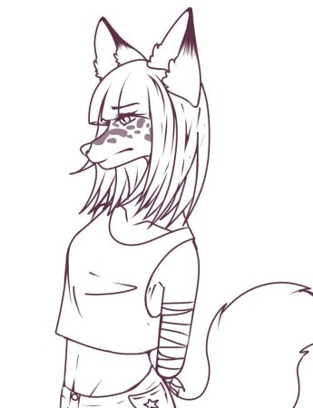 Фурри раскраска