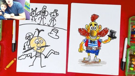 Поэтапное рисование Бармалея