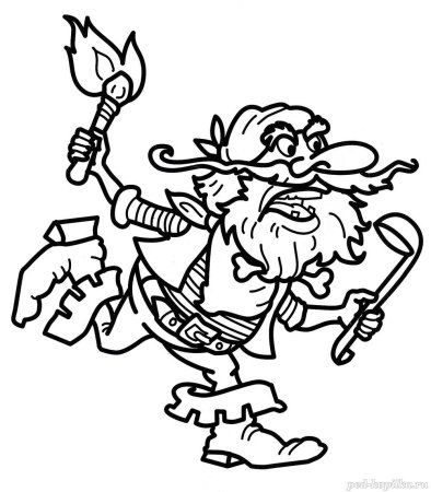 Корней Чуковский Бармалей раскраска