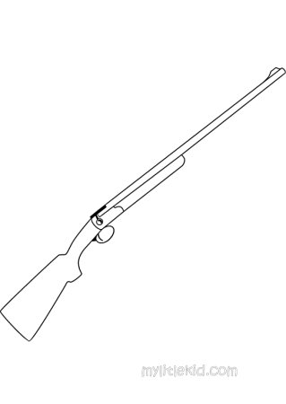 Ружье раскраска