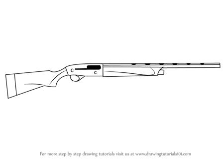Ружье раскраска