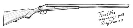 Ружье карандашом