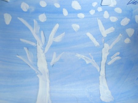 Рисование «деревья в инее» (т. с. Комарова, стр. 91)