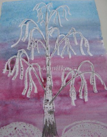 Рисование«белая береза под моим окном…» В ст гр