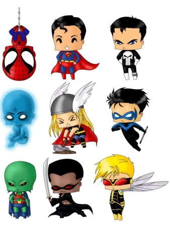 Чиби Супергерои Марвел