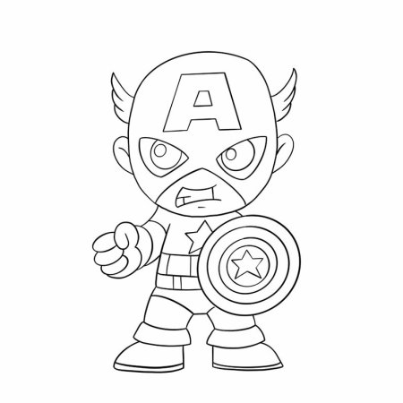 Раскраски для малышей Супергерои