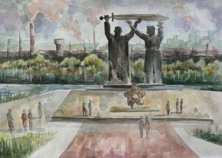 Магнитогорск рисунок детский
