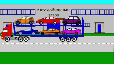 Автовоз рисунок для малышей