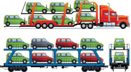Автовоз вектор
