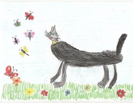 Анималистический Жанр детские рисунки