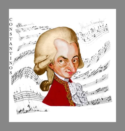 Моцарт карикатура