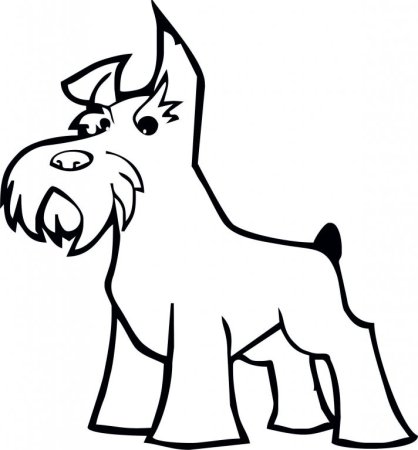 Цвергшнауцер вектор