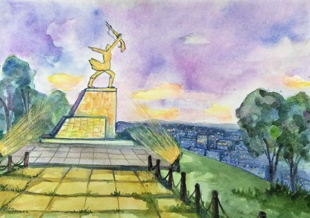 Монастырь рисунок