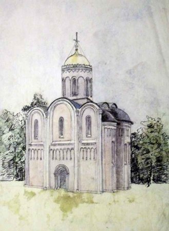 Рисунок Чкаловская лестница в Нижнем Новгороде Чкаловская