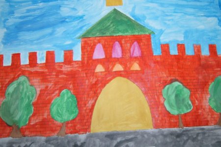 Рисование Нижегородского Кремля