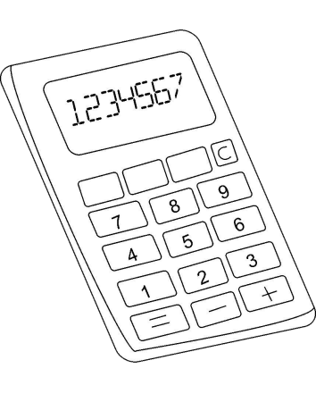 Калькулятор раскраска для детей