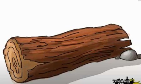 Бревно мультяшное