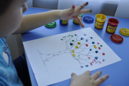 Рисование пальчиковыми красками