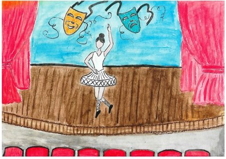 Художник в театре рисунки детей