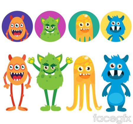 Мультяшные монстрики