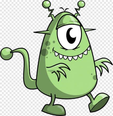 Кариозный монстр рисунок