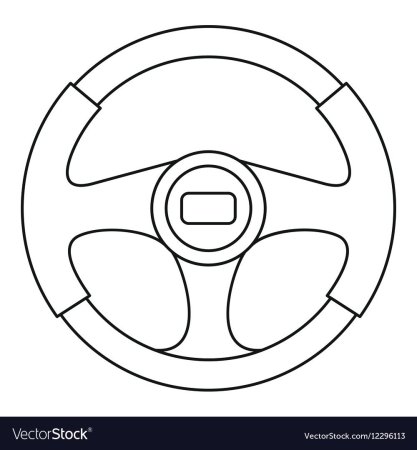 Руль раскраска