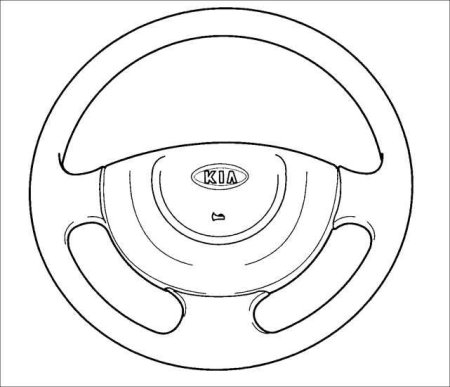 Раскраска руль машины