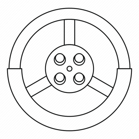 Руль раскраска для детей