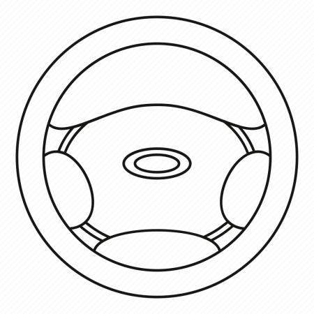 Руль раскраска для детей