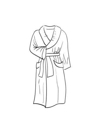 Раскраска для детей ххалат