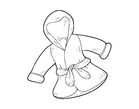 Раскраска халат