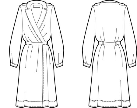 Раскраска халат