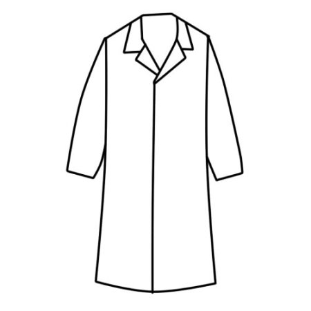 Силуэт медицинского халата