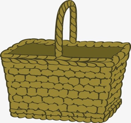 Квадратная корзинка для детей