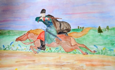 Рисование на тему казачества