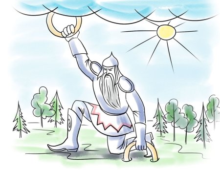 Святогор богатырь раскраска