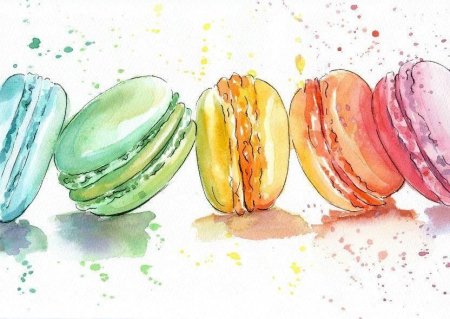 Скетч макаронс